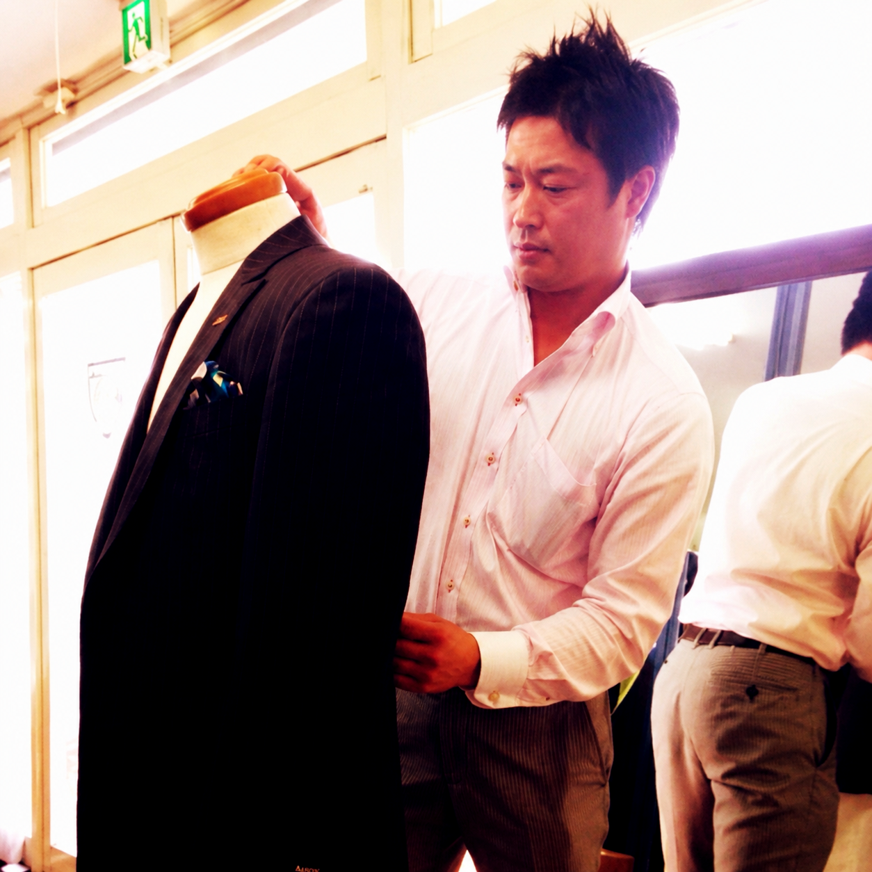 福津市のオーダースール専門店洋服の中山代表の中山勇志さん。